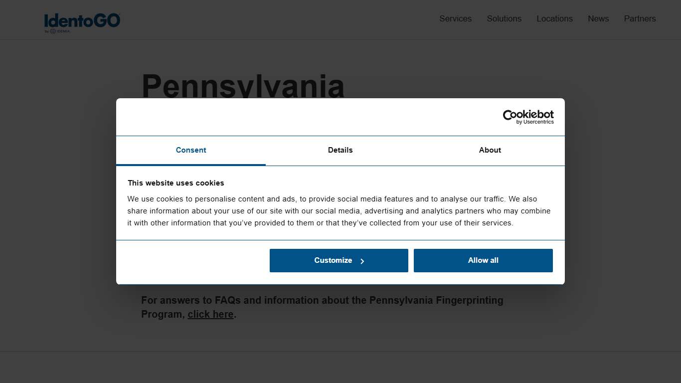 Pennsylvania Services Identogo